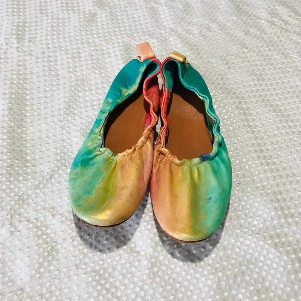 Jasper &‎ jeera Anthropologie watercolor flats